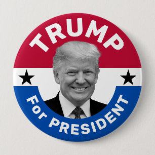 Retro Vintage Election Campaign Trump President Bu Button