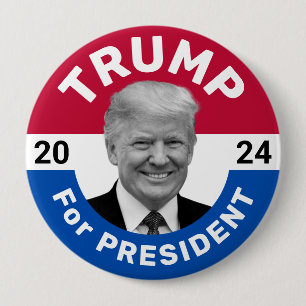 Retro Vintage Election Campaign Trump President Button