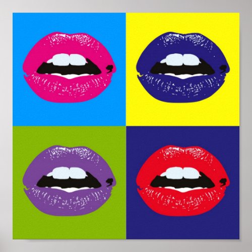 Retro Vintage Elegant Chic Hipster Pop Art Poster