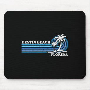 Retro Vintage Family Vacation Florida Destin Beach Mouse Pad