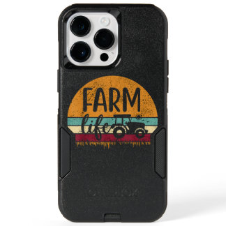 Retro Vintage Farm Life Farming Tractor Family Far OtterBox iPhone 14 Pro Max Case