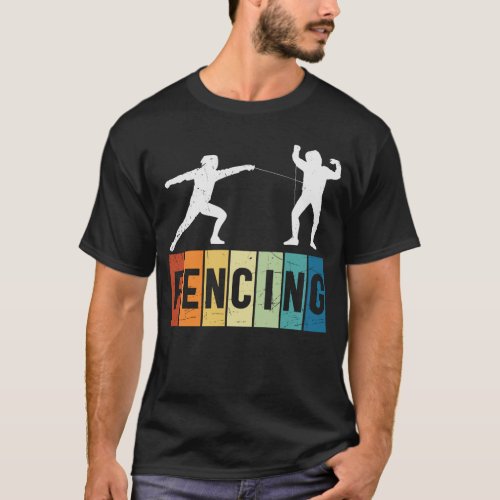 Retro Vintage Fencing T_Shirt