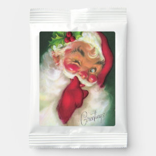 Retro Vintage Festive Santa Margarita Drink Mix