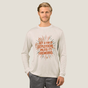 Retro Vintage Fireworks Humor Graphic T-Shirt for Tri-Blend Shirt
