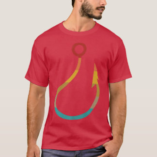 Retro Vintage Fish Hook Fishing 2391 T-Shirt