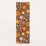 Retro Vintage Floral Botanical 60S 70S Abstract    Yoga Mat