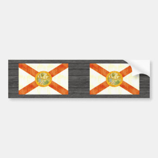 Retro Vintage Florida Flag Bumper Sticker