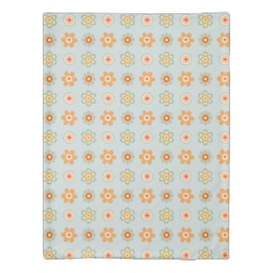 Retro Vintage Flower Pattern Floral Daisy Duvet Cover