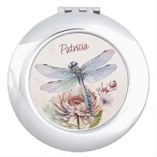Retro Vintage Fly Like A Dragonfly Compact Mirror