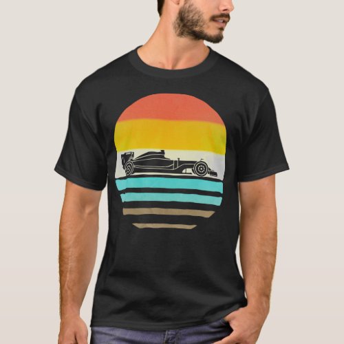 Retro Vintage Formula 1 Racing Race Driver Car Lov T_Shirt