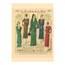 Retro vintage French Fashion 1931