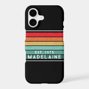 Retro Vintage Funky Stripes Black iPhone 17 Case