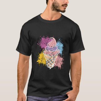 Retro Vintage Funny Ice Cream Gift For Ice Cream L T-Shirt