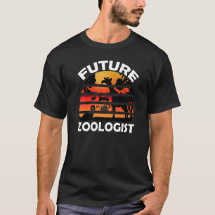 Retro Vintage Future Zoologist Animal Biology Grad T-Shirt