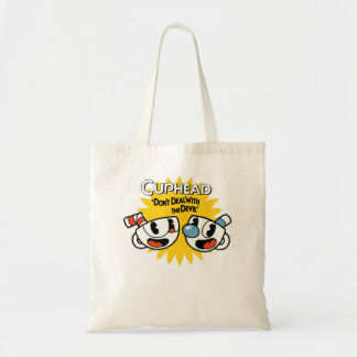 Retro Vintage Game Cuphead Run And Shoot Gift For Tote Bag