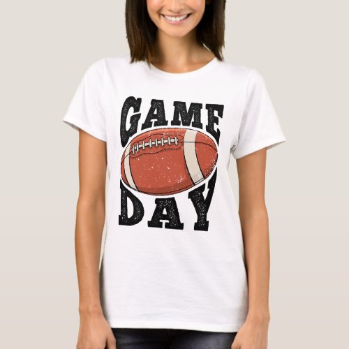 Retro Vintage Game Day American Football Game Spor T_Shirt
