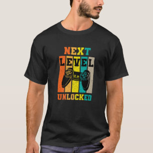 Retro Vintage Gamer Next Level Unlocked T-Shirt