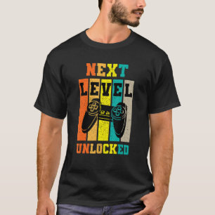 Retro Vintage Gamer Next Level Unlocked T-Shirt