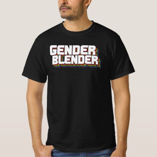 Retro Vintage Gender Blender LGBT Gay Rights Pride T_Shirt