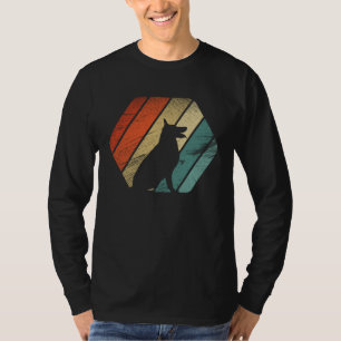 Retro vintage German Shepherd Dogs and cute anima T-Shirt