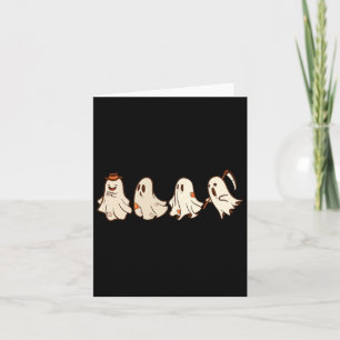 Retro Vintage Ghost Halloween Boo Trick Or Treat S Card