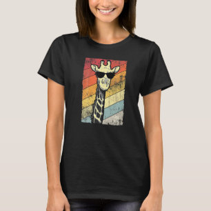 Retro Vintage Giraffe Sunglasses Funny Animal T-Shirt