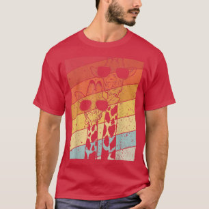 Retro Vintage Giraffe Sunglasses Gifts Funny Anima T-Shirt