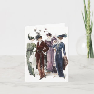 Retro Vintage Girlfriends Ladies Night Out Card