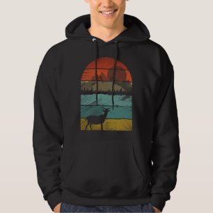 Retro vintage Goat  and cute animal  1 Hoodie