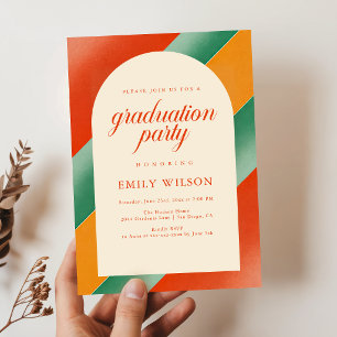 Retro Vintage Graduation Graduation Party Invitation