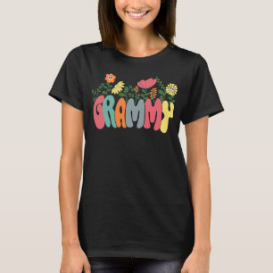 Retro Vintage Grammy Best Grammy Ever Floral T-Shirt