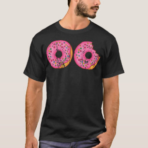 Retro Vintage Grunge Style Donuts dessert birthday T-Shirt