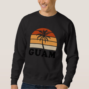 Retro Vintage Guam Summer Beach Vacation Guamanian Sweatshirt