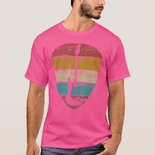 Retro Vintage Guitar Pick Player Guitarist Bassist T-Shirt