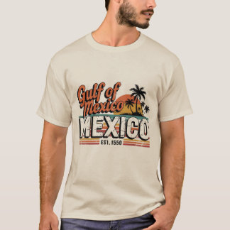 Retro Vintage Gulf of America & Gulf of Mexico T-Shirt