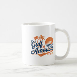 Retro Vintage Gulf Of Us America 2025 American Fla Coffee Mug