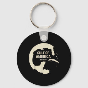Retro Vintage Gulf Of Us America 2025 American Fla Keychain