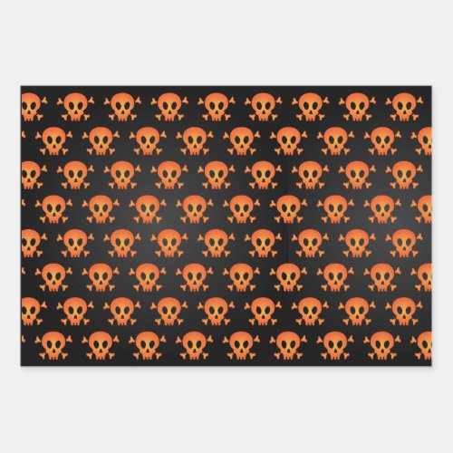 Retro Vintage Halloween Pattern Candy Corn Wrappin Wrapping Paper Sheets
