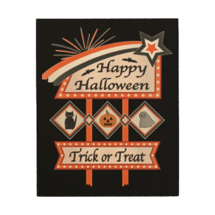 Retro Vintage Halloween Sign – Trick or Treat
