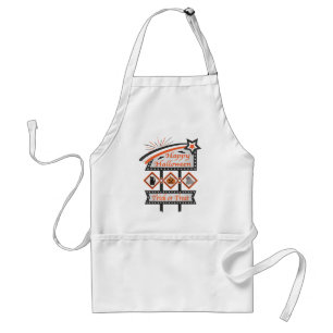 Retro Vintage Halloween Sign – Trick or Treat Adult Apron
