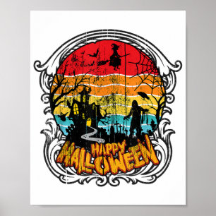 Retro Vintage Halloween - Vintage Halloween Poster