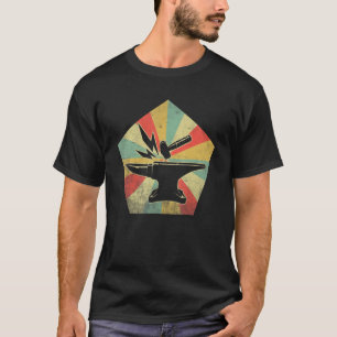 Retro Vintage Hammer & Anvil Blacksmith T-Shirt