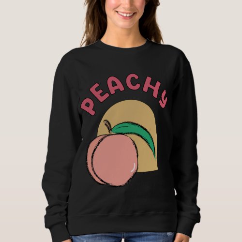 Retro Vintage Hippie Chic Cute _ Fruit Peachy Grap Sweatshirt
