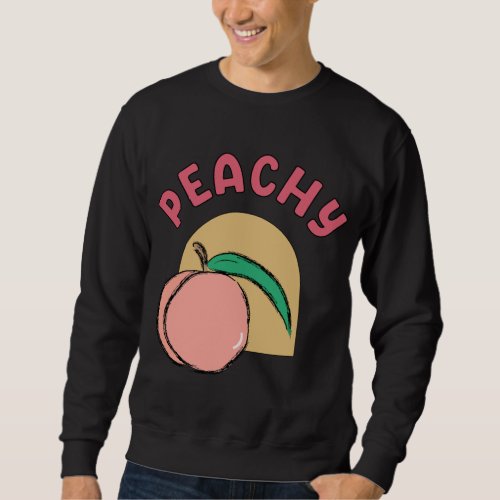 Retro Vintage Hippie Chic Cute _ Fruit Peachy Grap Sweatshirt