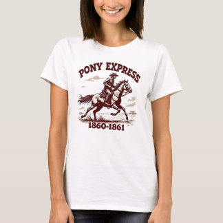 Retro Vintage Historic Pony Express Rider Tee