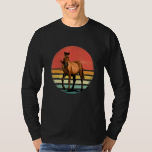Retro Vintage Horse Farm Animal Horseback Riding H T-Shirt