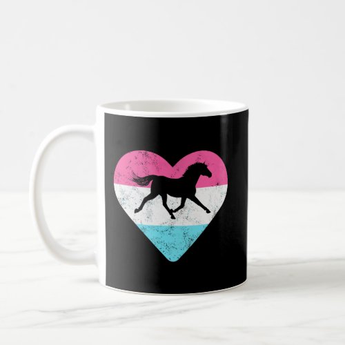 Retro Vintage Horse Gift For Women Or Girls Coffee Mug