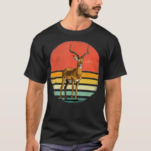 Retro Vintage Impala Antelope Safari African Anima T_Shirt