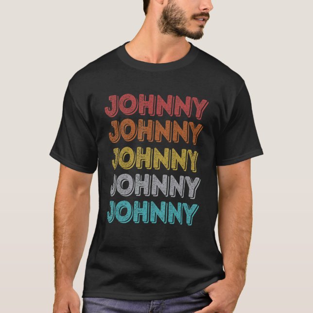 Retro Vintage Johnny T-Shirt (Front)