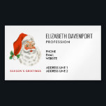 Retro Vintage Jolly Santa Claus Christmas Business Card Magnet<br><div class="desc">Professional magnetic business cards with a festive retro picture. Jolly old Santa Claus with his red rosy cheeks and warm friendly smile. A bit of old school nostalgia for the old timers,  this image brings backs memories of the celebrations from Christmas past.</div>